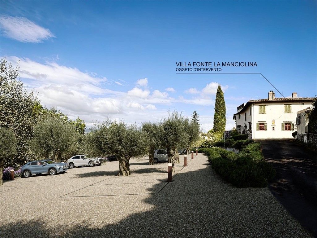 VENDESI  VACCIANO INTERNO VILLA ENTRATA PERSONALE CON RESEDE DI 150 MQ CON PORTICO