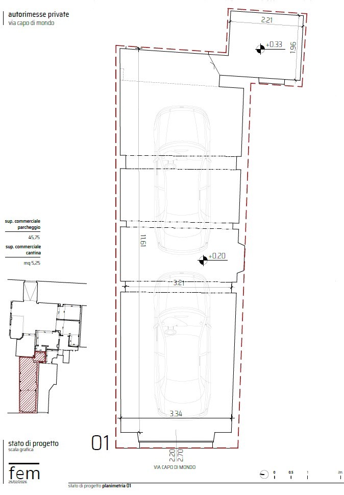 VENDESI GARAGE VIA CAPO DI MONDO DI 51 MQ PIU CANTINA DI 19 MQ ENTRATA DA VIA CAPO DI MONDO