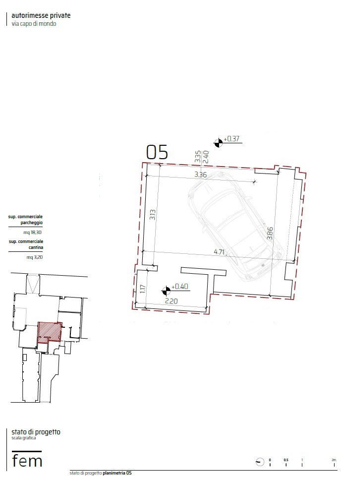 VENDESI GARAGE OBERDAN GIOBERTI CON SARACINESCA ELETTRICA DI MQ 18,30 CON BAGNO DI 3,20 MQ